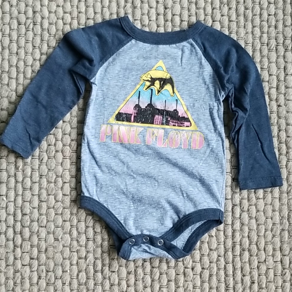 BABY PINK FLOYD ONESIE 6/9M